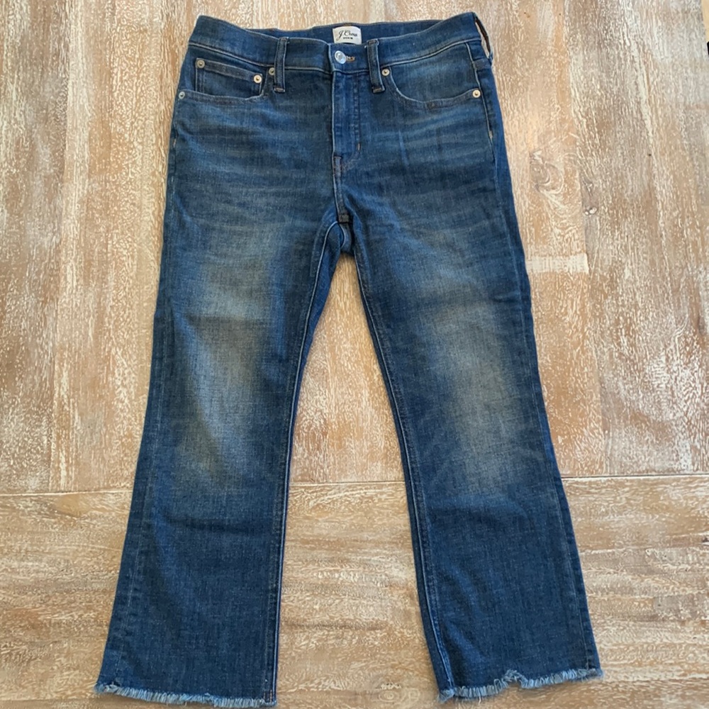 EUC • JCREW 9” Billie Demi Boot Crop Jeans